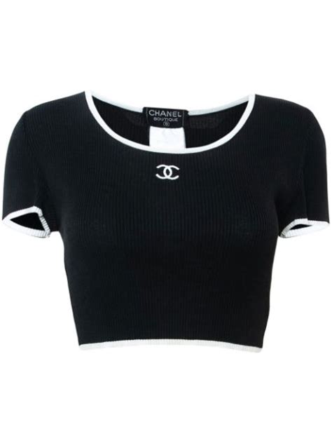 chanel shirts women's|pre owned chanel tops.